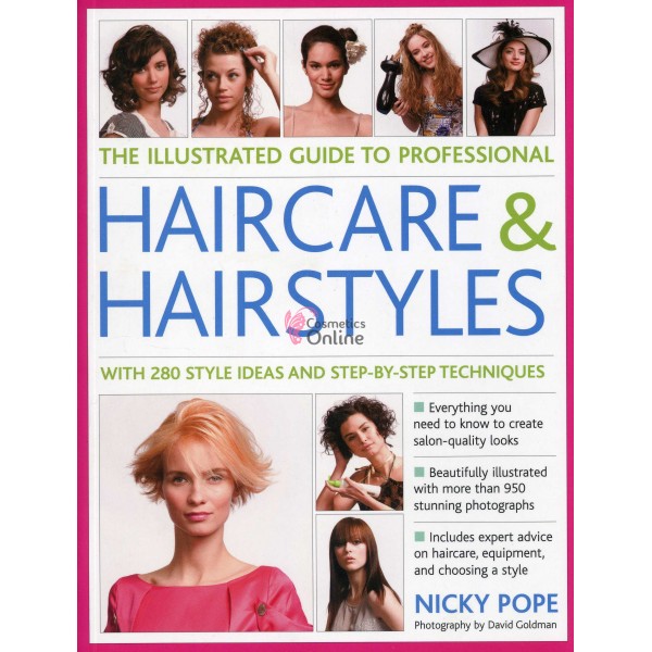 Carte pentru coafor Haircare & Hairstyles mare Pink